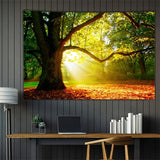 Tappeto Arazzo Foresta Tela Albero Sole Cielo Casa - Accessori e Decorazioni Naty Shop 200L X 150B Cm