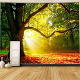 Tappeto Arazzo Foresta Tela Albero Sole Cielo Casa - Accessori e Decorazioni Naty Shop