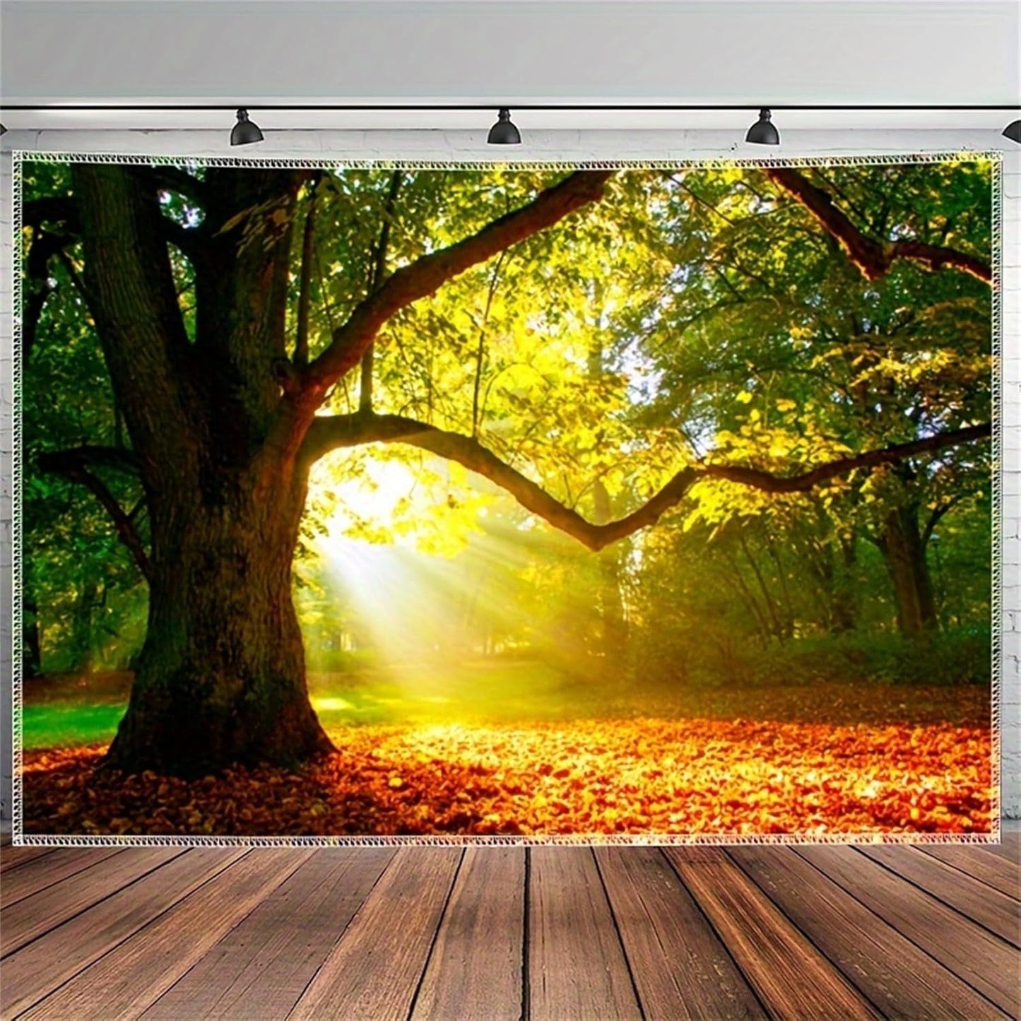 Tappeto Arazzo Foresta Tela Albero Sole Cielo Casa - Accessori e Decorazioni Naty Shop