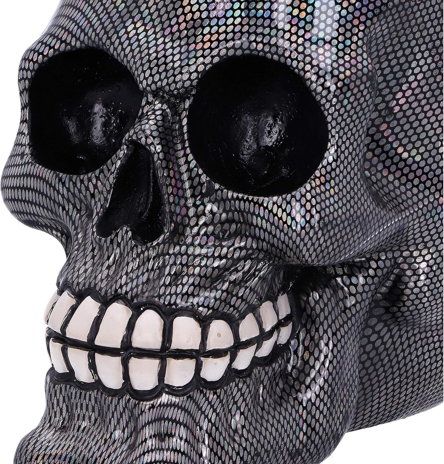 Teschio a Rete Olografico in Argento Teschio a Rete Olografico in Argento Ornamento Argento 16,5 cm Statuette e Sculture Naty Shop