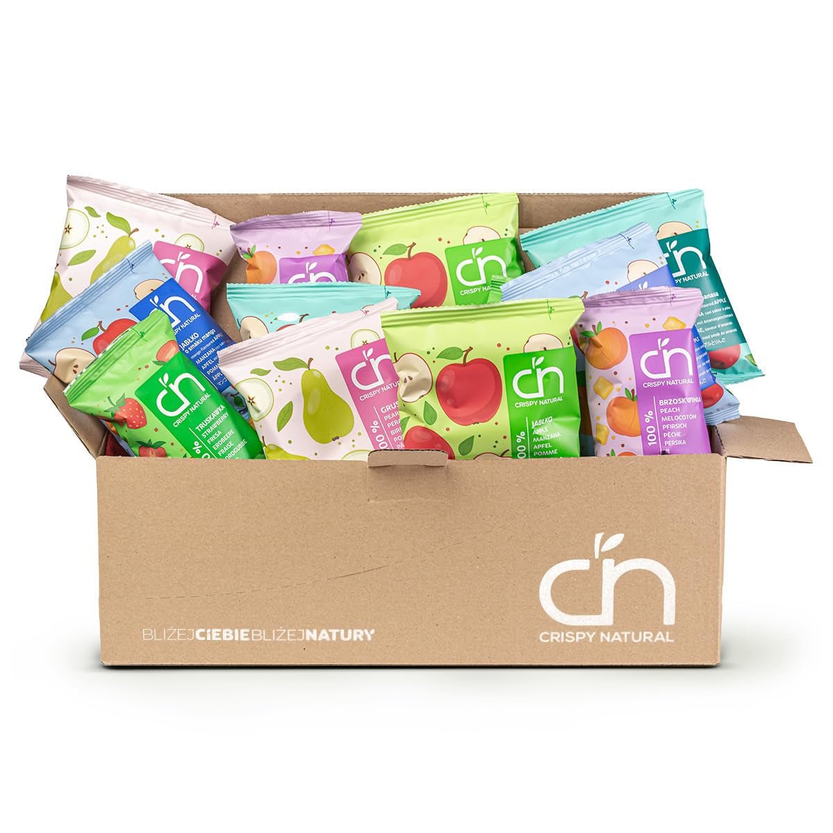 Mix Snack Crispy Natural (12, Mix Frutta) Naty Shop Prodotti Disidratati 1,5 G (Confezione da 12) Mix Frutta