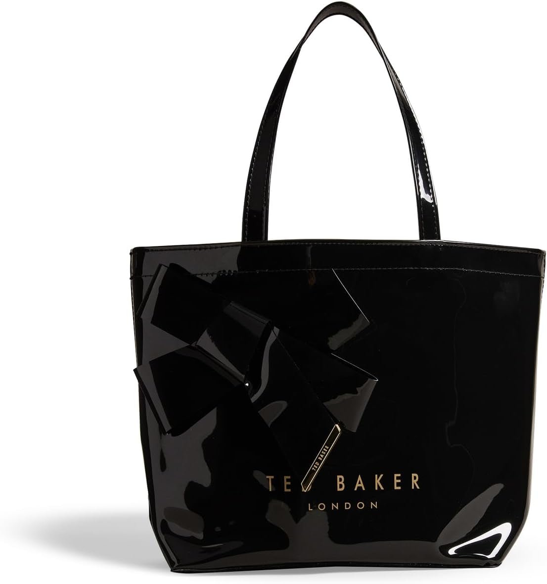 Ted Baker Nikicon Borsa shopper con fiocco in vinile da donna Donna Naty Shop Nero