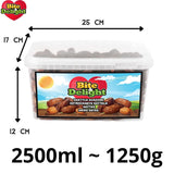 Datteri secchi Bite & Delight - Interi, secchi e naturali - Dolci aromatici - Deliziosi e succosi - Snack di frutta pronti da mangiare - Vegan - Senza zuccheri aggiunti - 1250g Prodotti disidratati Naty Shop