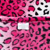 Home Must Have Queen/King Zebra Giraffa Safari Stampa animalier Per tutte le stagioni Coperta super morbida e calda per divano Misura letto Poliestere rosa Trapunte e trapunte leopardate rosa Naty Shop