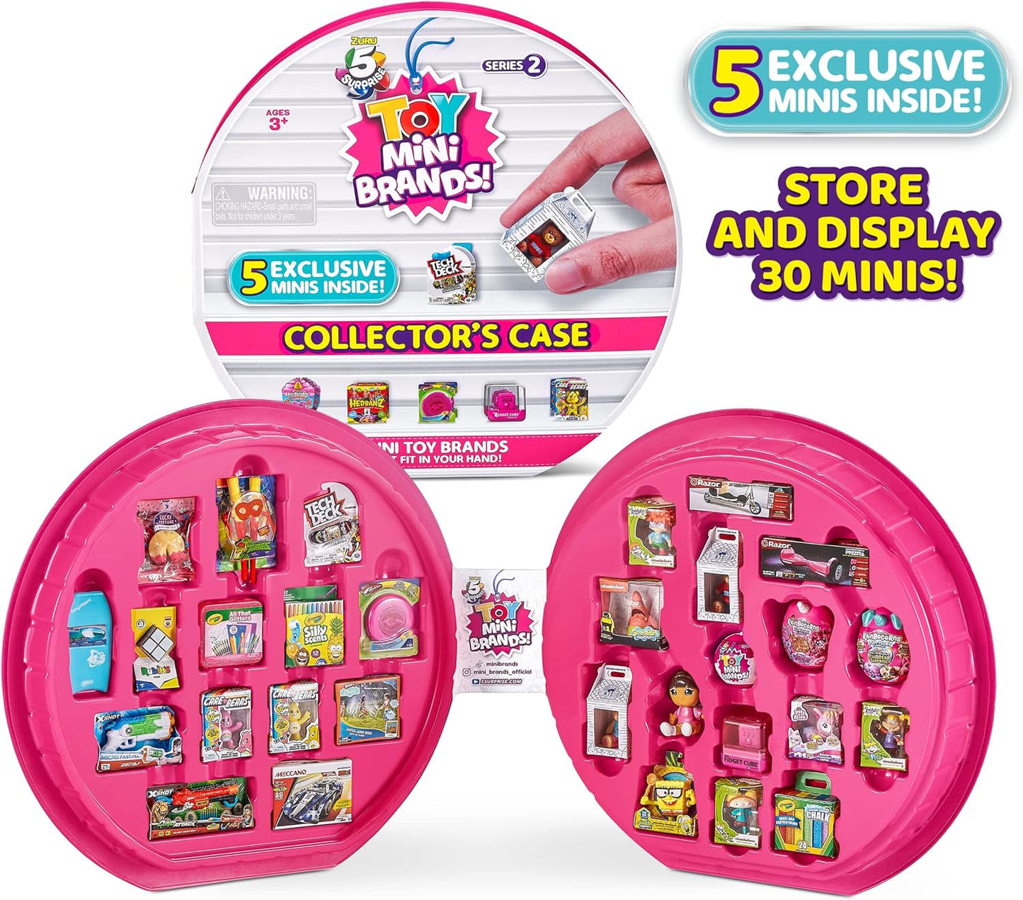 Cartella da collezione con 5 mini marche di giocattoli a sorpresa Serie 2 e 3 capsule a sorpresa di ZURU Action figures Naty Shop