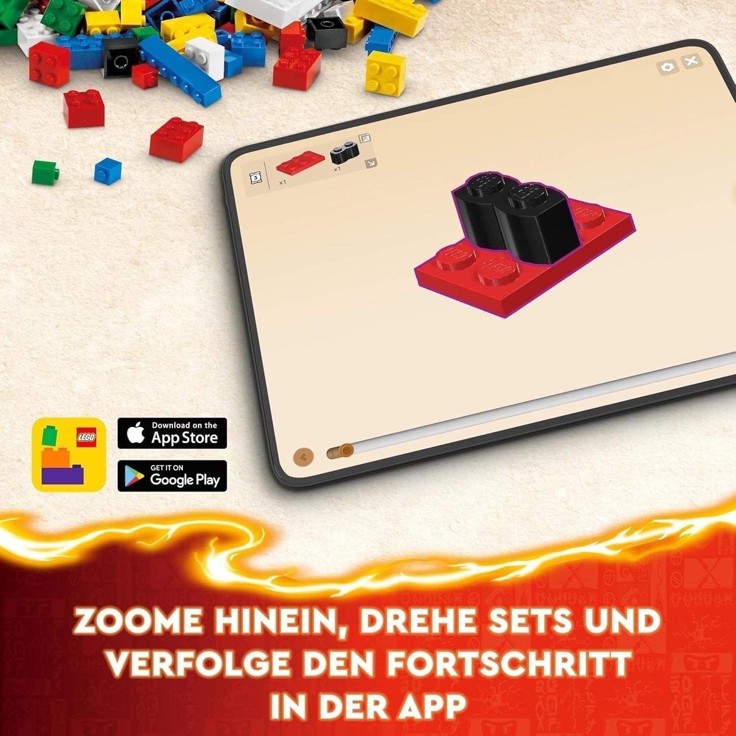 LEGO NINJAGO Kai's Fire Mech Action Figure Giocattolo per Bambini con Figura Mech Rossa Personalizzabile Ninja Set 4 Personaggi Inclusi Kai e Zane, Regalo per Ragazzi e Ragazze di 7 Anni 71808 Set di Costruzioni Beuche den LEGO-Store