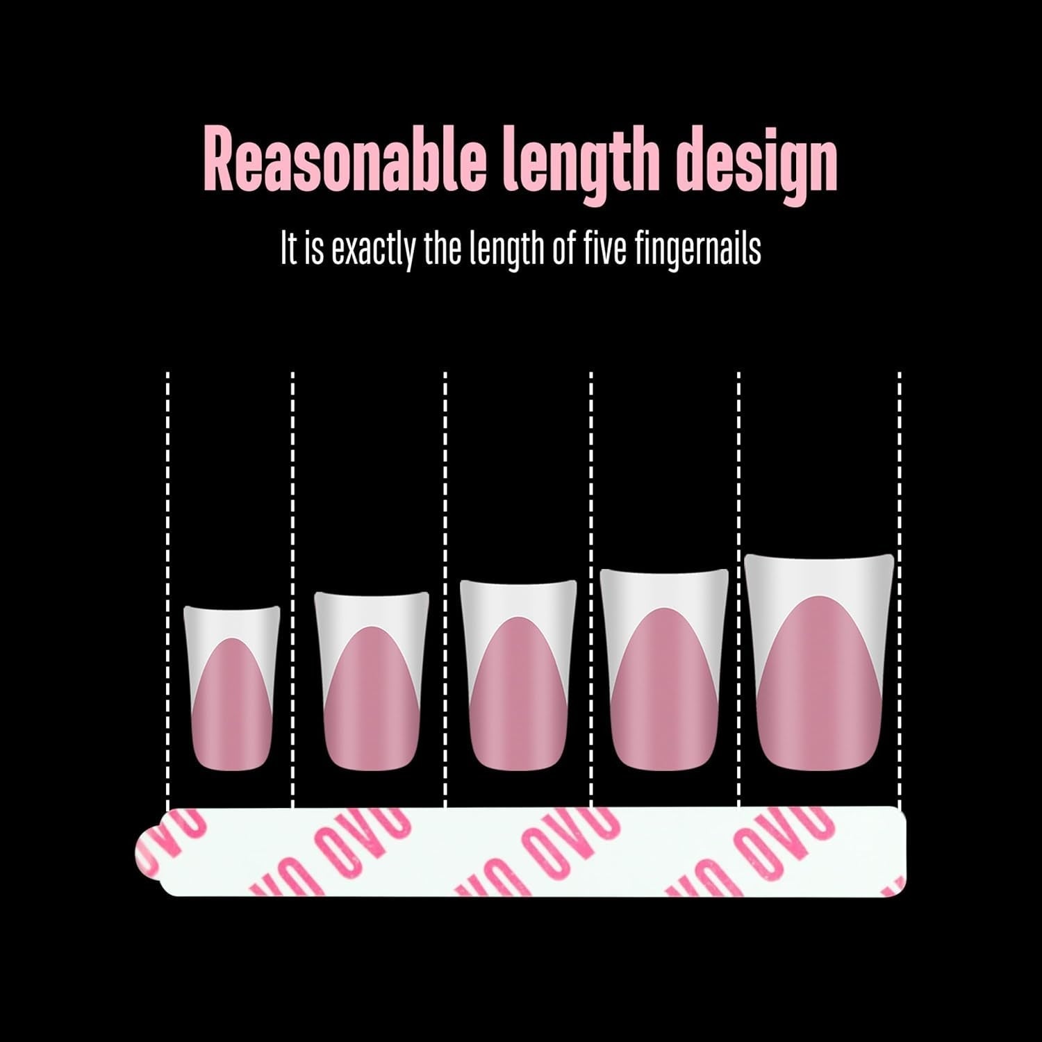NOVO OVO 360 fogli adesivi per nail art facili da staccare e a pressione, trasparenti su entrambi i lati, attacco per nail art/confezione/conservazione/pratica/accessori, 30 pezzi x 12 fogli