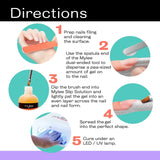 Mylee Magic Extender Gel Tool Mit Zwei Enden – 2 in 1 Pinsel & Spachtel per UV/ LED Nagelkunst, Nagelspitzen & For Extensions