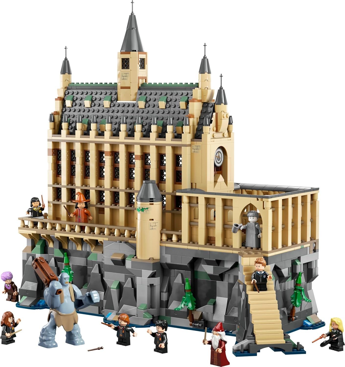 LEGO Harry Potter Castello di Hogwarts: La Sala Grande, giocattolo da collezione con 11 minifigure tra cui Hermione Granger, regalo magico per ragazzi e ragazze 76435 Set da costruzione Besuche den LEGO-Store