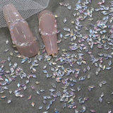 50 pz Piccoli Zirconi Rombo Glitter Pietre per Unghie Portachiavi Colori misti Strass scintillanti Ciondoli per unghie Mini Rombo Cristalli per unghie Unghie con diamanti Strass Ciondoli per unghie Accessori per unghie Nail Art