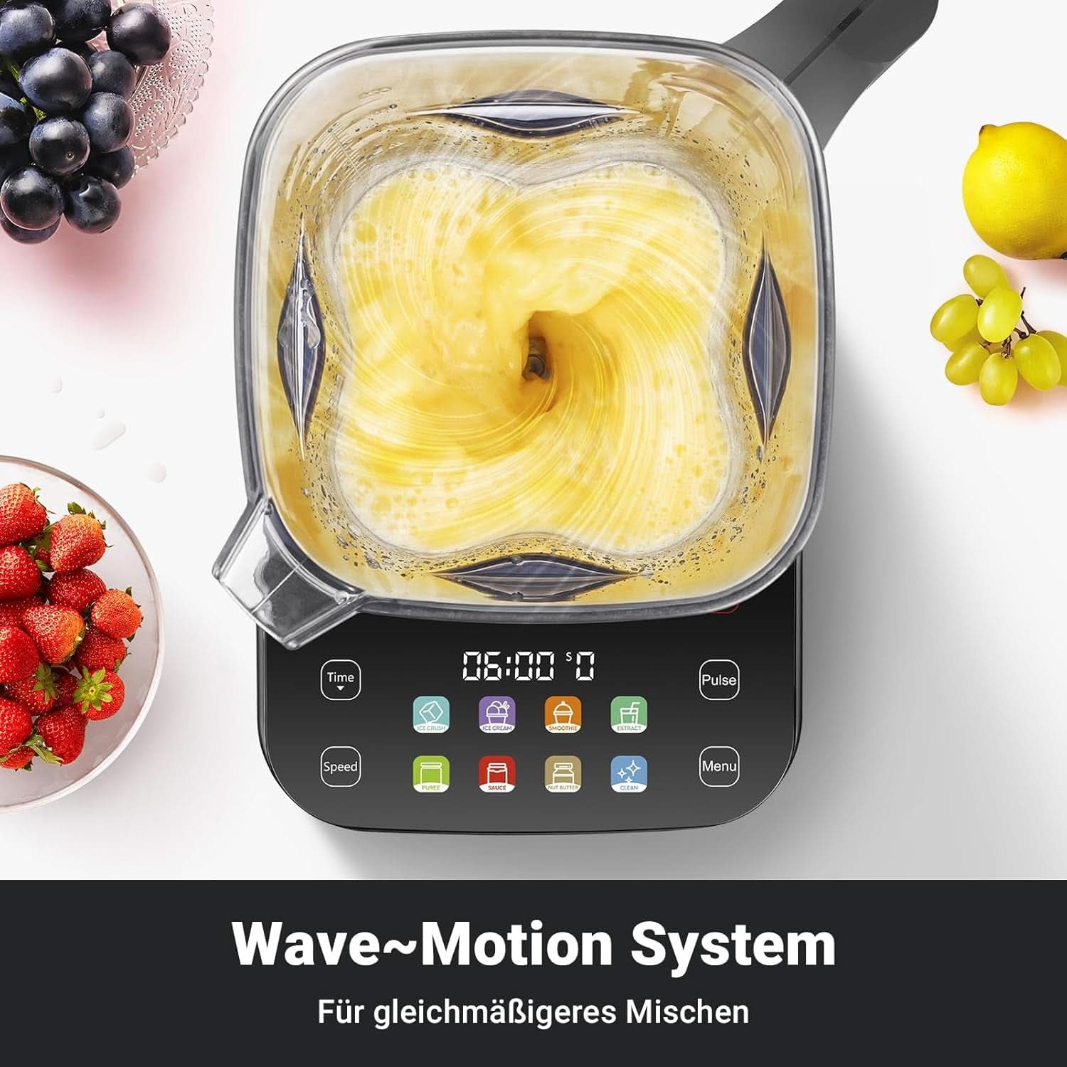 Frullatore AMZCHEF, 8 menu intelligenti e 10 velocità, touch screen LCD Kitchen Naty Shop