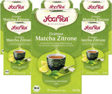 Tè Yogi - Tè verde Matcha con limone, tè verde ayurvedico alle erbe biologico, miscela di tè verde, matcha, citronella e lime, confezione da 6 tè Yogi, 6x17 bustine di tè (102 bustine di tè in totale)