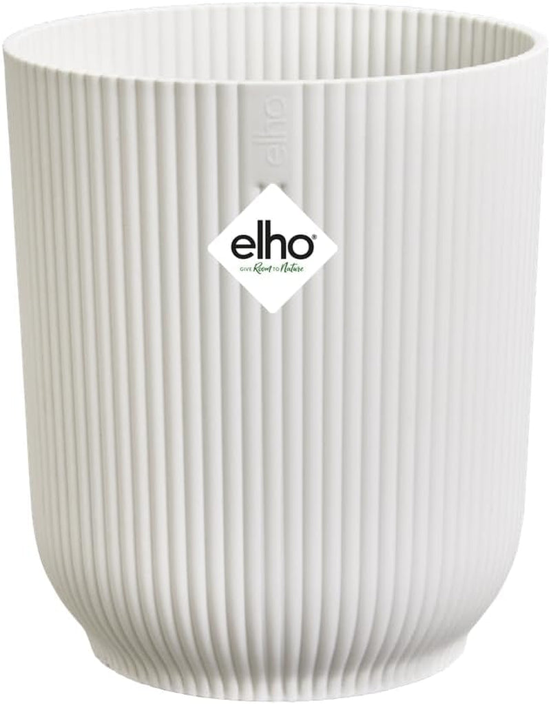 elho Vibes Fold Orchid High 12,5 cm - Vasi per orchidee da interno - Vasi da fiori da interno - 100% plastica riciclata - Bianco/Bianco seta