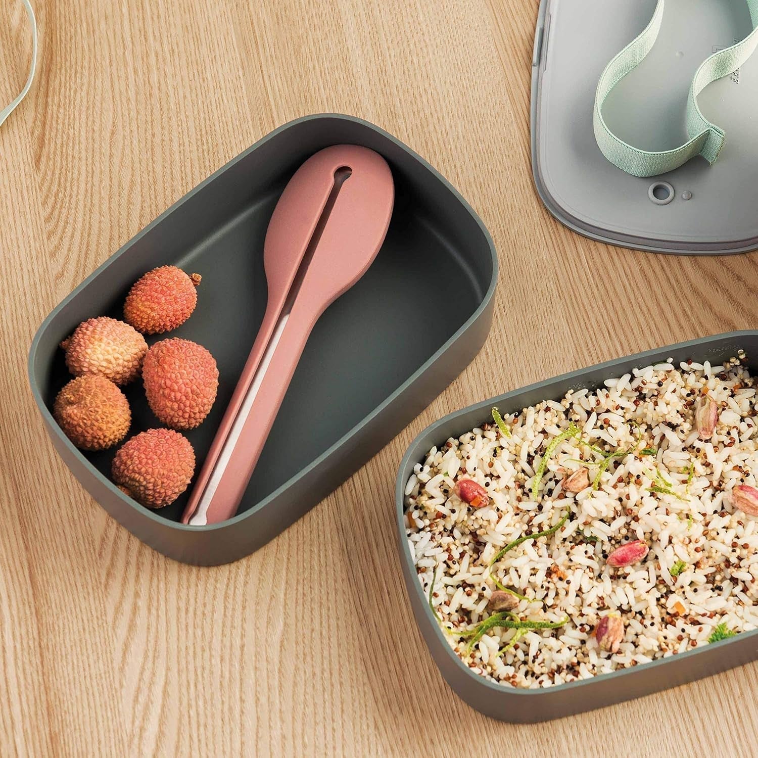 Bento box doppio BergHoff - Leo (set di contenitori per il pranzo 19x12,5x9 cm, due contenitori, resistente al microonde, chiusura ermetica, lavabile in lavastoviglie, ideale per snack/snack/insalata) 3950126 Contenitori per alimenti Naty Shop