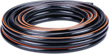 BLACK+DECKER Tubo da Giardino 15 metri - Ø13MM - PVC resistente - Irrigazione del giardino, lavaggio dell'auto, riempimento della piscina - Compatibile con qualsiasi rubinetto standard - Nero/Arancione