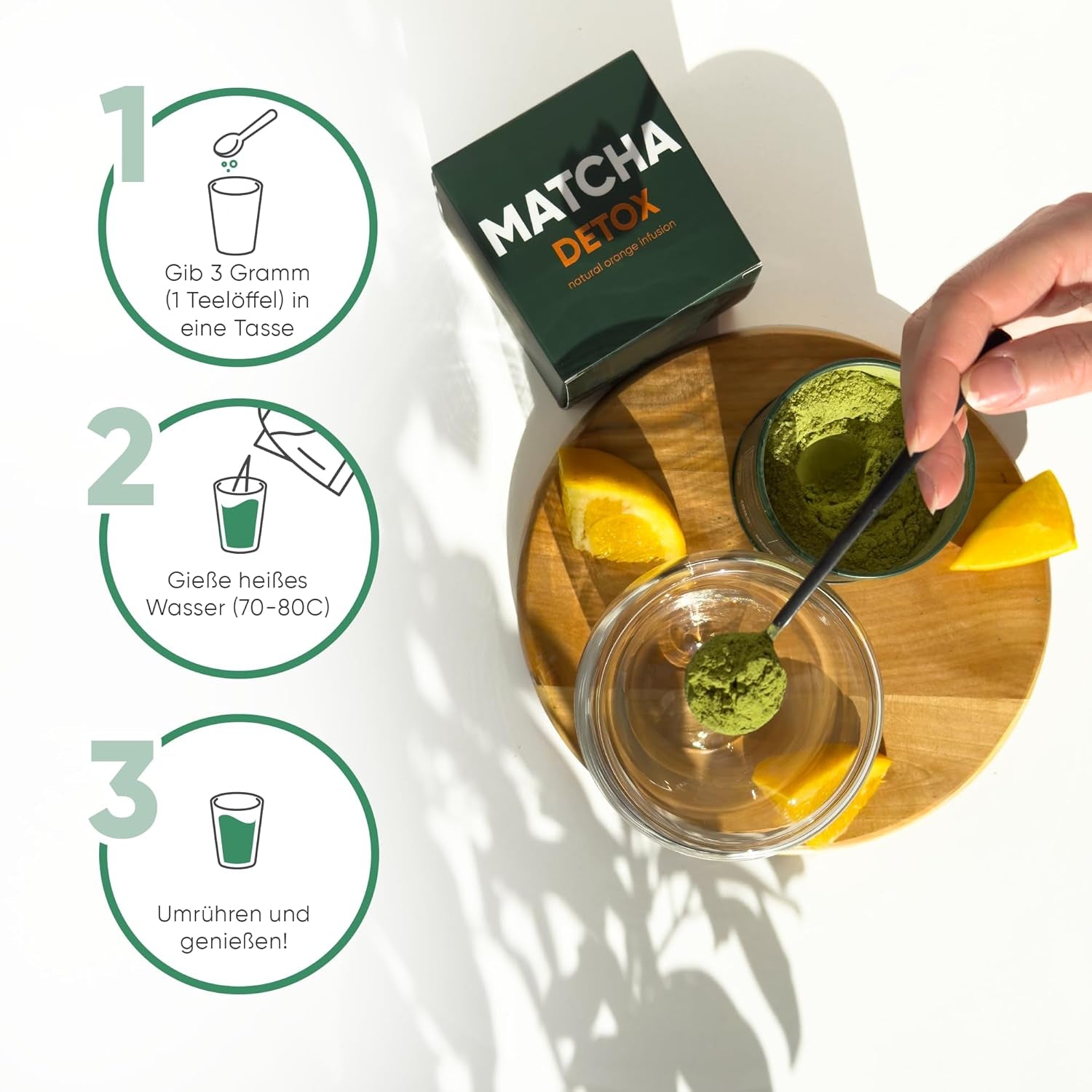 WOW TEA Matcha in polvere - polvere fine dal Giappone dal gusto fresco - ideale per tè Matcha, latte macchiato o frullati - senza additivi (disintossicante)