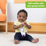 Bright Starts SootheMate Ciuccio in Peluche, Unicorno - Ciuccio staccabile a forma di ciuccio per neonati e bambini più grandi