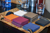 Saten Ser22104961 Cocktail, tovaglioli 20 X 20, 2 strati, piega 1/4, 100 tovaglioli, Punta-Punta, nero