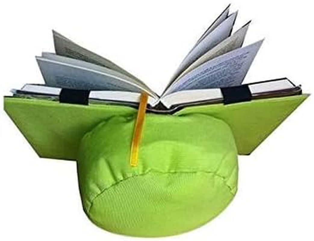 Cuscino da lettura, verde, supporto libro per lettori, in tessuto, adattabile al libro