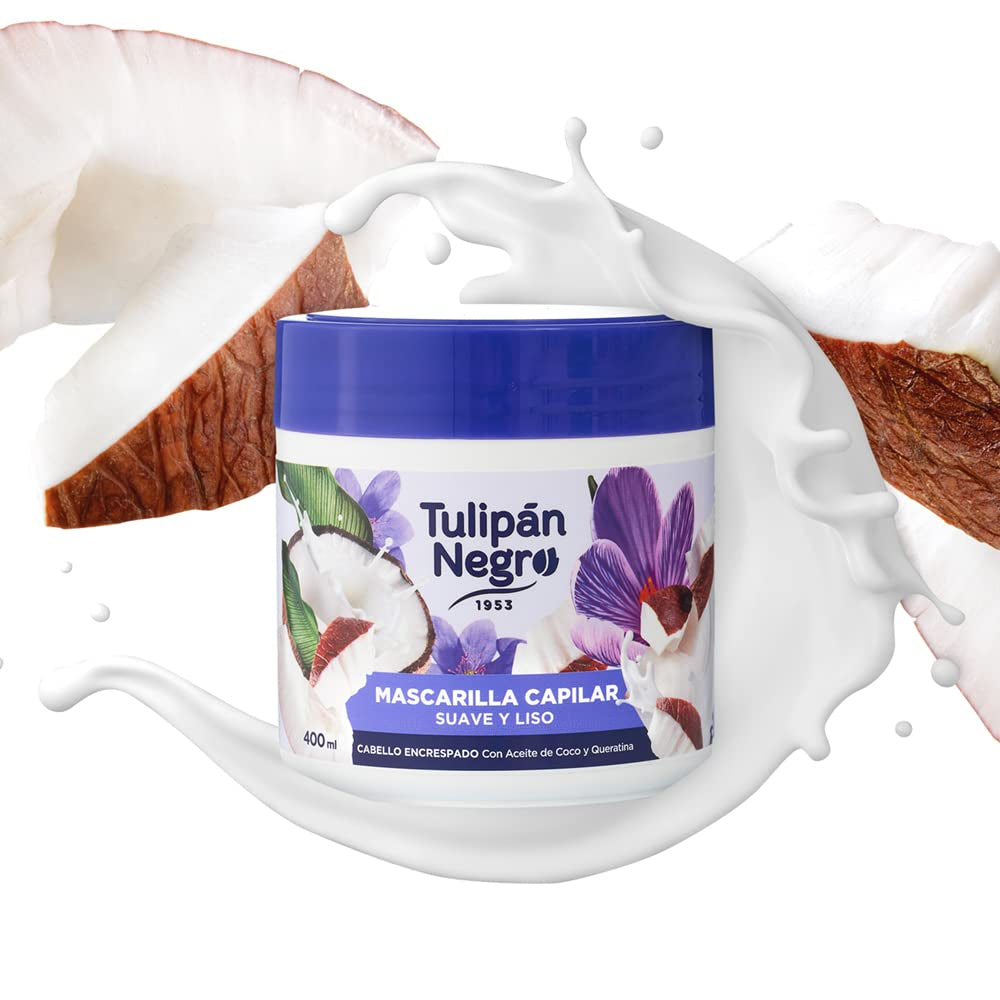 Maschera Tulipano Nero Morbida e Liscia 400ml Maschera per capelli Naty Shop Titolo predefinito