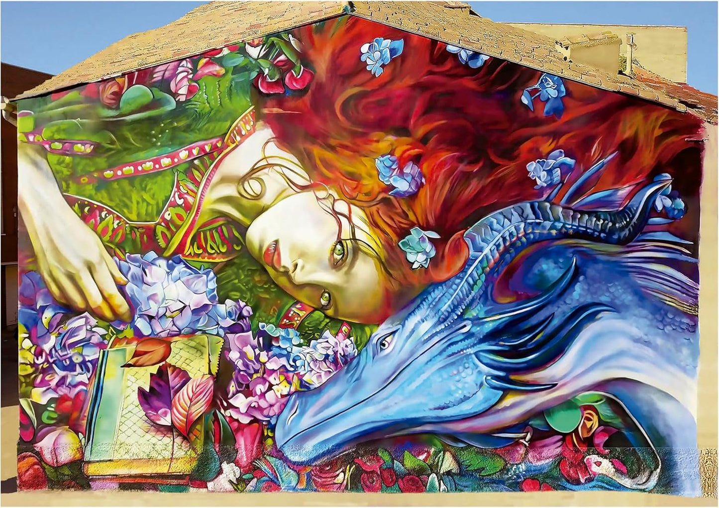 Educa - Puzzle da 1000 pezzi per adulti | Sant Jordi, Giglio Mattone. Dimensioni: 68X48 cm. Include la colla per puzzle Fixpuzzle. Per 14 anni (19926) Puzzle Naty Shop