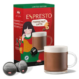 ESPRESTO Toffee Nut Latte, compatibile con K-fee e ALDI EXPRESSI*, caffè latte aromatizzato, certificato RFA, 96 capsule