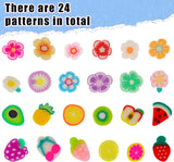 1000 Stk Nagel Obst Scheiben, Nagelkunst Fruchtscheiben Charms Cute Obst-Blumen Charms Set misto Mini 3D Obstscheibe Nail Art Zum Nagelkunst Handy Deko DIY Schleimbasteln Ornament Scrapbooking