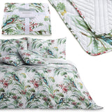 Ameliahome Copriletto Copriletto 260X280 cm Double Face Trapuntatura Facile da pulire Motivo vegetale Motivo uccello Martin pescatore multicolore Letti e coperte Besuche den AmeliaHome-Store