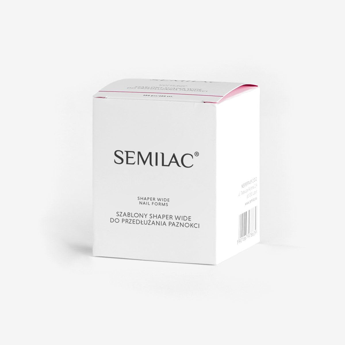 100 pz. Mascherina per extension semi-vernice per unghie in gel e acrilico, forma rotonda