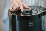 Melitta Look Therm - Macchina per caffè espresso con filtro, caraffa termica e serbatoio dell'acqua rimovibile, per un massimo di 10 tazze di caffè, nera