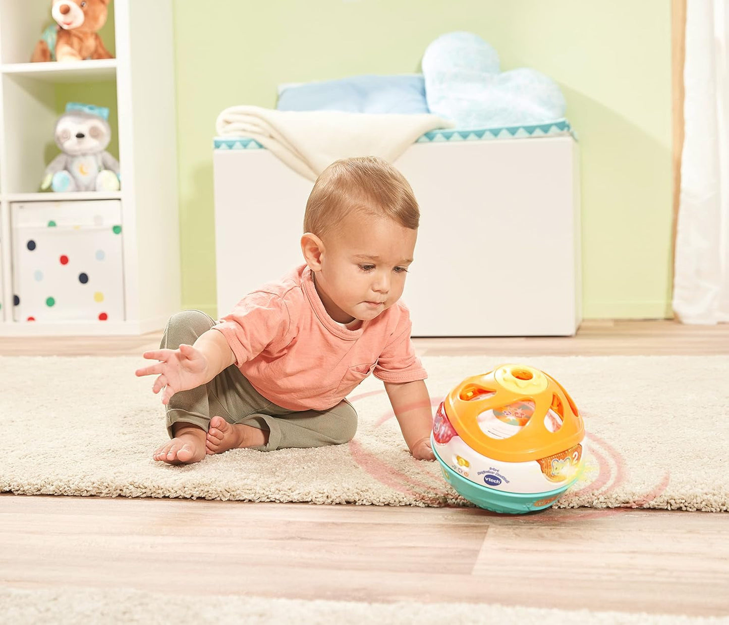 Vtech Baby 3 in 1 Sfera musicale magica Musica semovente che riproduce un giocattolo interattivo per bambini 9-36 mesi Giocattoli colorati per bambini Naty Shop