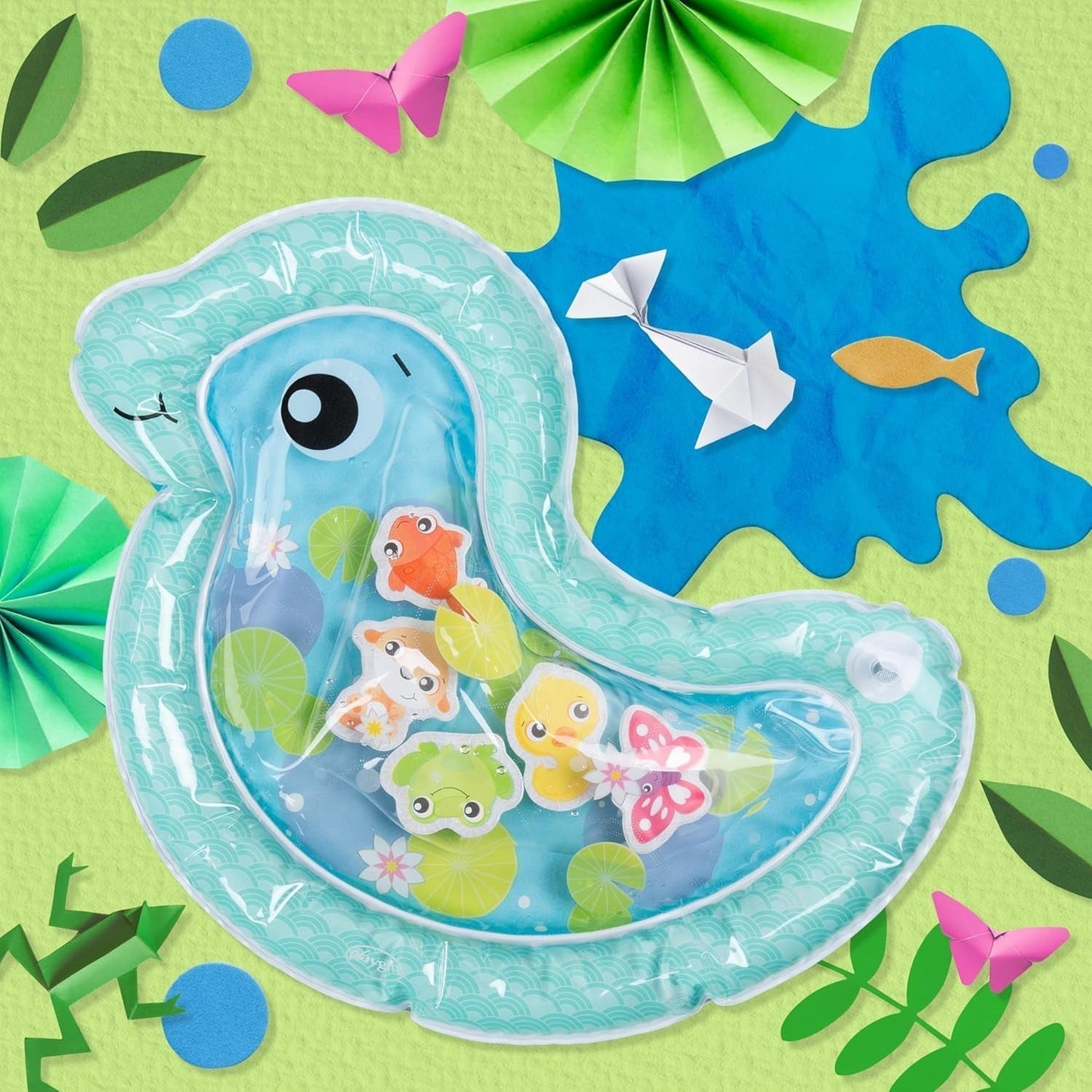 Playgro Tappetino per l'acqua per bambini, Tappetino per giochi d'acqua gonfiabile Giocattolo sensoriale per 3 6 9 mesi Giocattoli Bebe Naty Shop