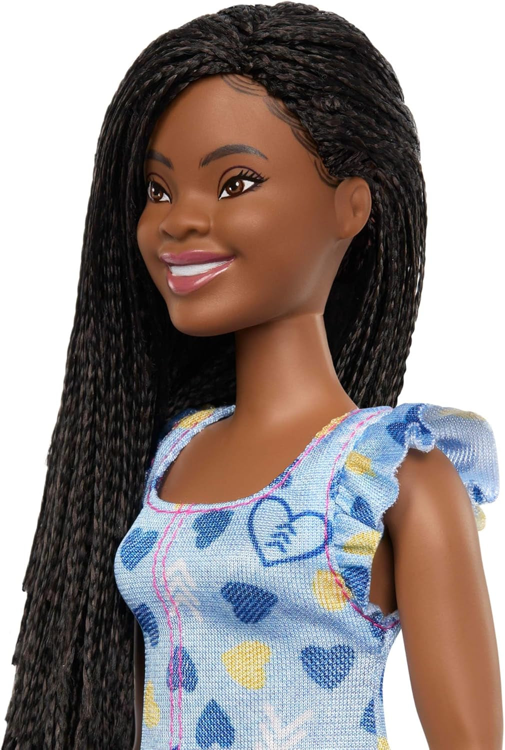 Bambola Barbie Fashionistas n. 229 con sindrome di Down in abito a cuore, sviluppato in collaborazione con la National Down Syndrome Society, HYK14 Naty Shop Dolls