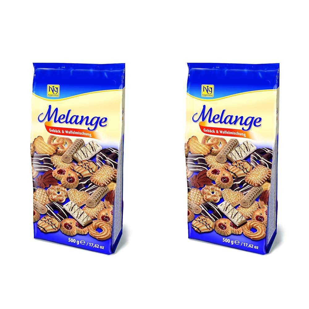 Preparato per wafer melange, cioccolato, 500 g (confezione da 2)