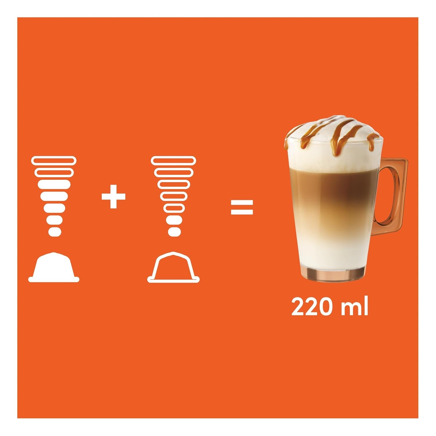NESCAFÉ DOLCE GUSTO Latte Macchiato Caramel Kaffeekapseln Confezione da 6 (6 x 16 Kapseln)