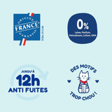 - Pannolini taglia 5 (12-25 kg) - sani e altamente assorbenti - Protezione dalle perdite per 12 ore - Nessuna sostanza indesiderata - Prodotto in Francia - Prezzo accessibile - 120 pannolini usa e getta