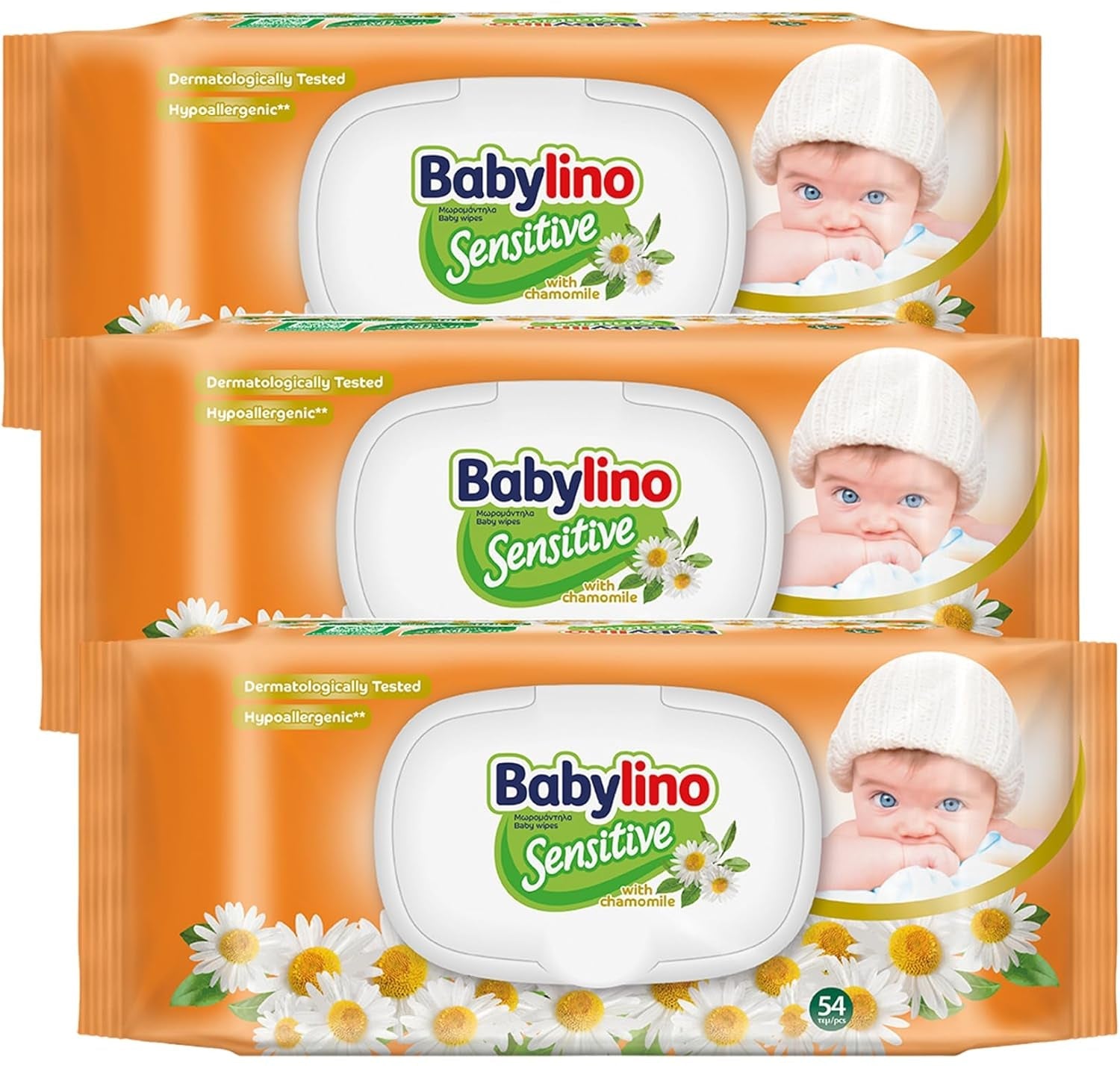 Salviette per neonati sensibili, 0% di profumo, 98% di formula naturale che ripristina l'equilibrio del pH della pelle, Sigillo di freschezza, 54 salviette