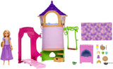 Disney Princess HMV99 - Bambola Rapunzel Mobile e Torre Giochi con Divertimento a 360 gradi, 6 Aree di Gioco e 15 Accessori, Ispirata al Film Disney, Giocattoli per Bambole di 3 Anni Naty Shop Dolls Rapunzel's Tower
