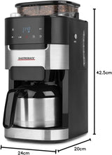 Macchina per caffè espresso termica GASTROBACK Grind & Brew Pro, argento, nero