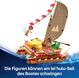 LEGO® Disney Moana 2: La zattera delle avventure di Moana - Barca giocattolo con vele, ponte rimovibile, falò e 3 mini-doll tra cui Loto e Moni - Regalo per ragazze 6+ e fan - 43270 Set di costruzione Beuche den LEGO-Store