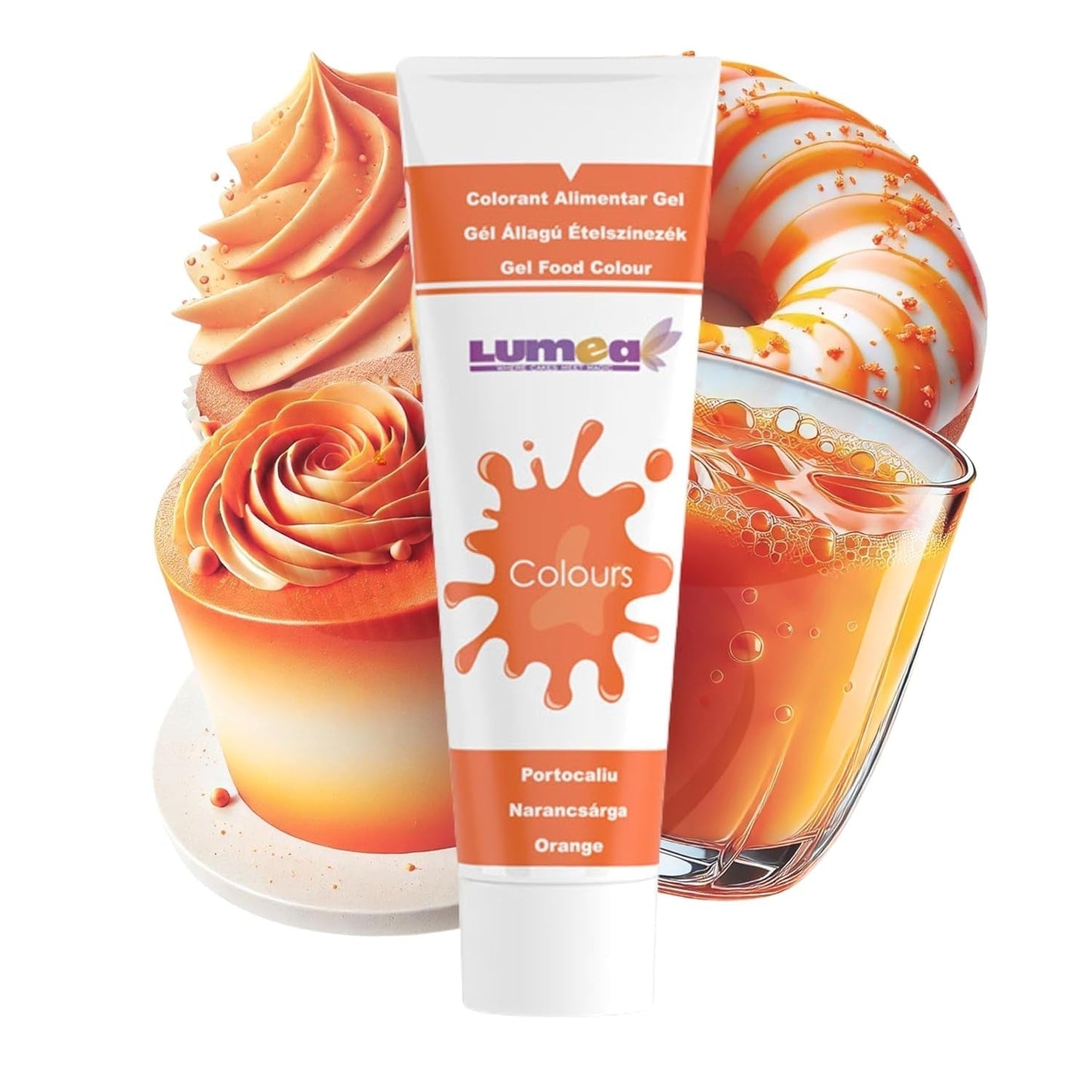 Dekozauber 24 coloranti alimentari rossi, gel, 30 g, vegani, senza zucchero, altamente concentrati, coloranti alimentari rossi per fondente, crema al burro, bevande e altro
