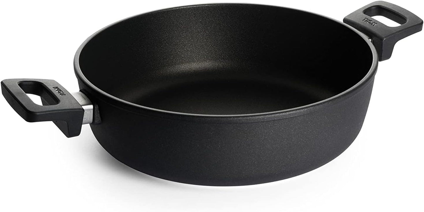 Woll Nowo Titanium Kasserolle - Induktiv -, Ø 32 Cm, 8 Cm Hoch, 5.5 Liter, Mit 2 Seitengriffen - Geeignet Für Alle Herdarten Stampi e vassoi per la cottura Naty Shop 4 Liter