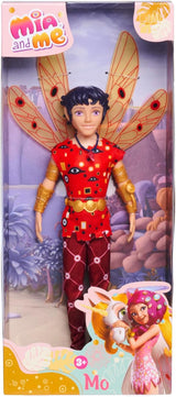Bambola Simba Mia and Me Mo, Elfo con ali e gambe mobili, 6 accessori, 24,5 cm, dai 3 anni in su