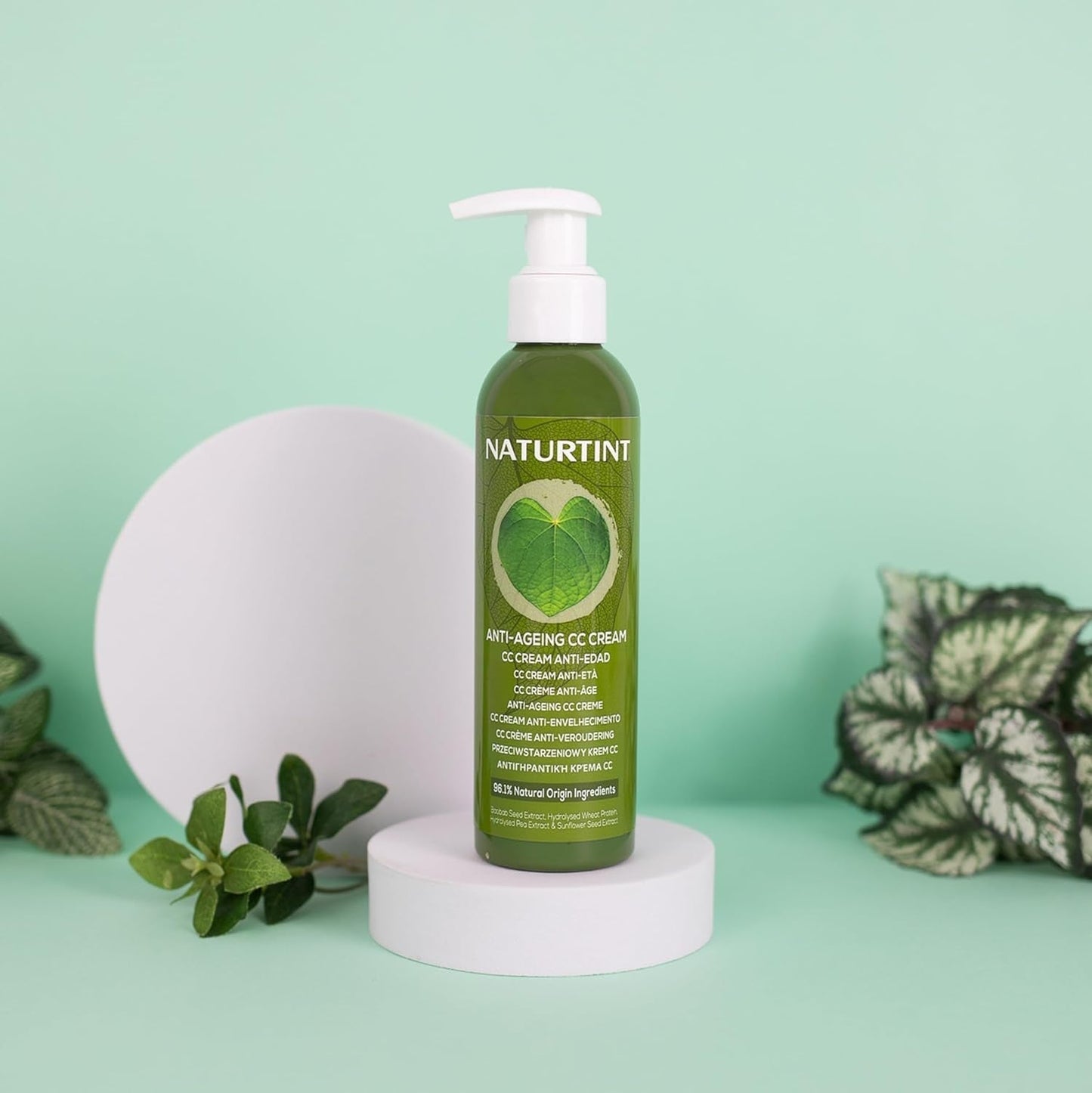 CC Cream tinta naturale. Maschera per capelli senza risciacquo. Per capelli secchi e danneggiati. Ripara e idrata. Ingredienti naturali al 96%. Maschera per capelli Naty Shop da 200 ml