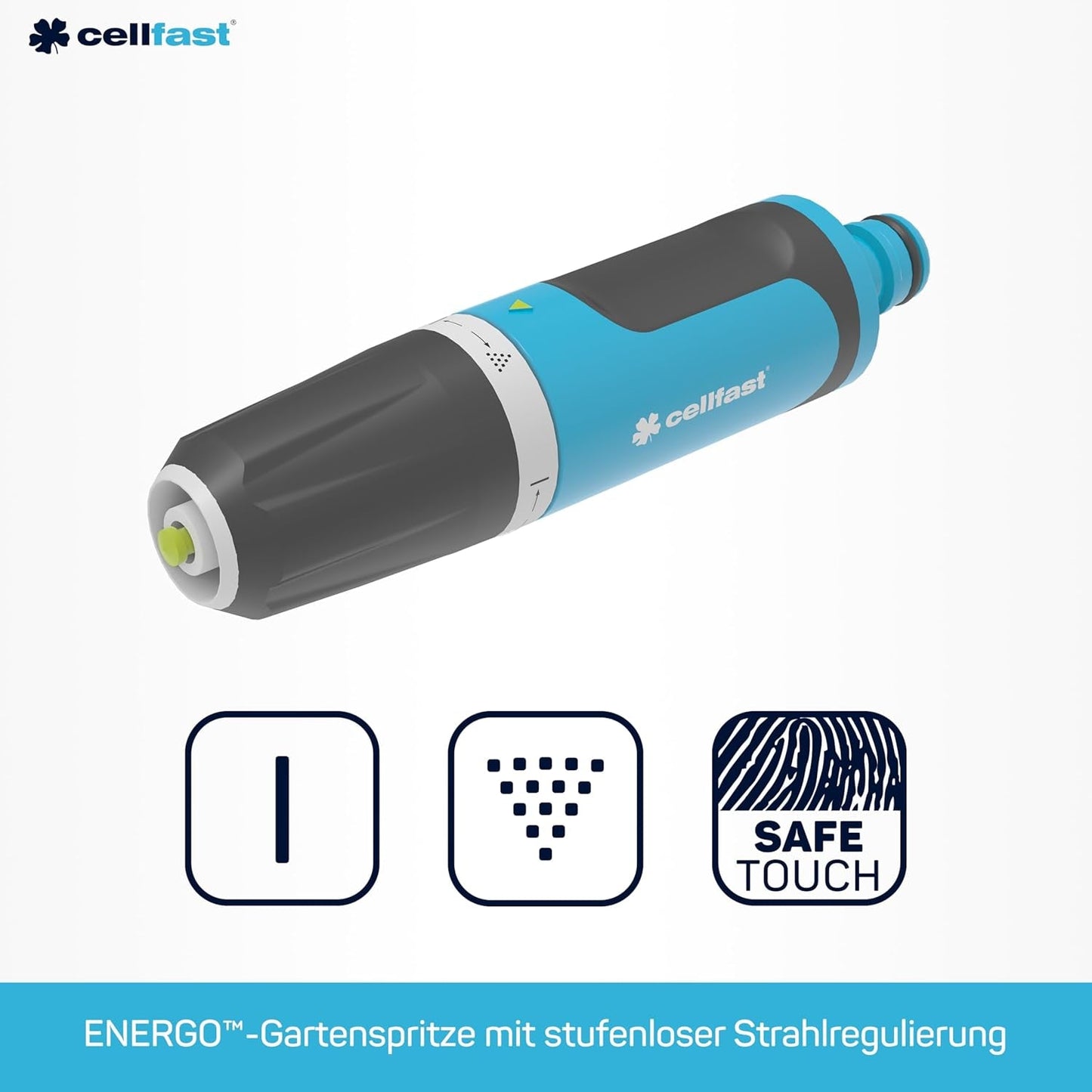 CELLFAST Irroratore per pulizia Lance per pulizia Irrigatore da giardino Irrigatore da prato Fiori Piante Sistema Safetouch ENERGO