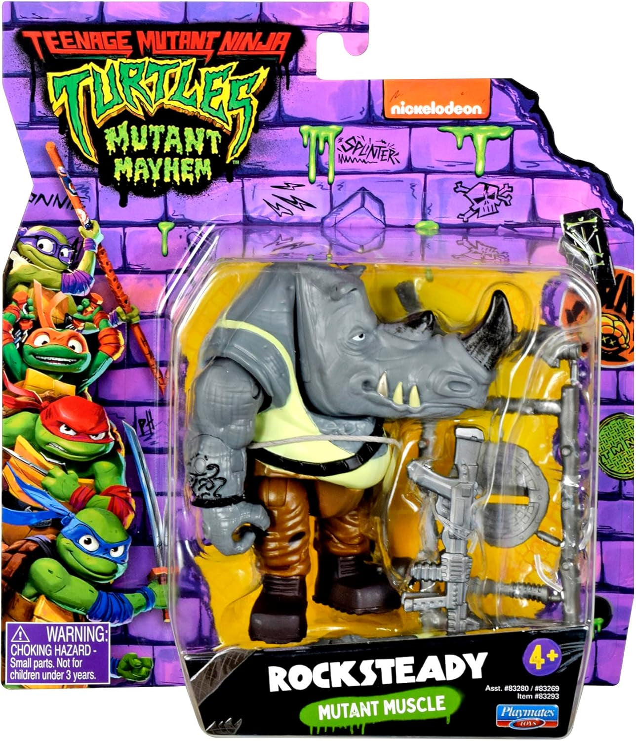 Teenage Mutant Ninja Turtles - Rocksteady Base Figure Action figures Naty Shop