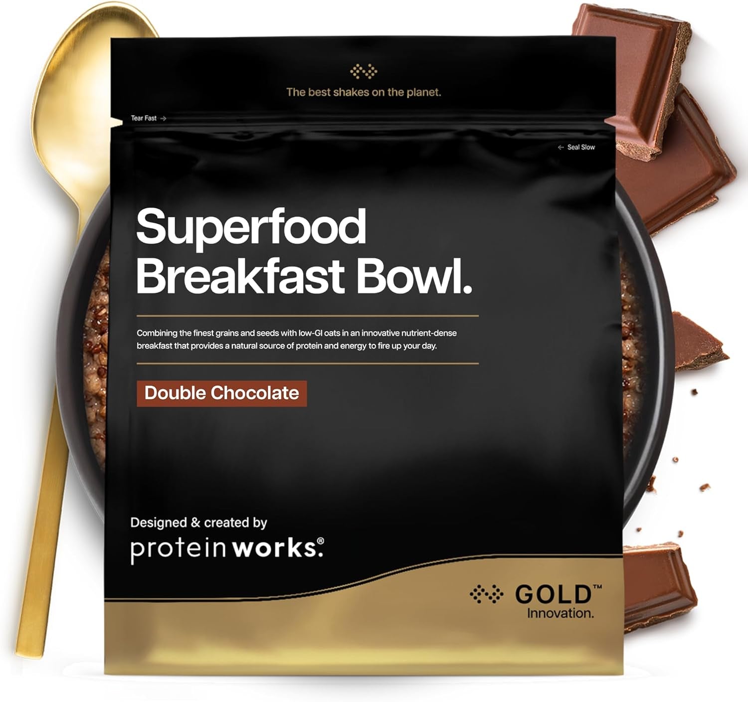 Le proteine ​​funzionano | Colazione Superfood - Innovazione GOLD, Cereali Pluripremiati, Muesli Proteico, Ricco di Nutrienti con Cereali, Semi e Avena, Alto Contenuto di Fibre, Mela e Cannella, 10 Porzioni, 600g