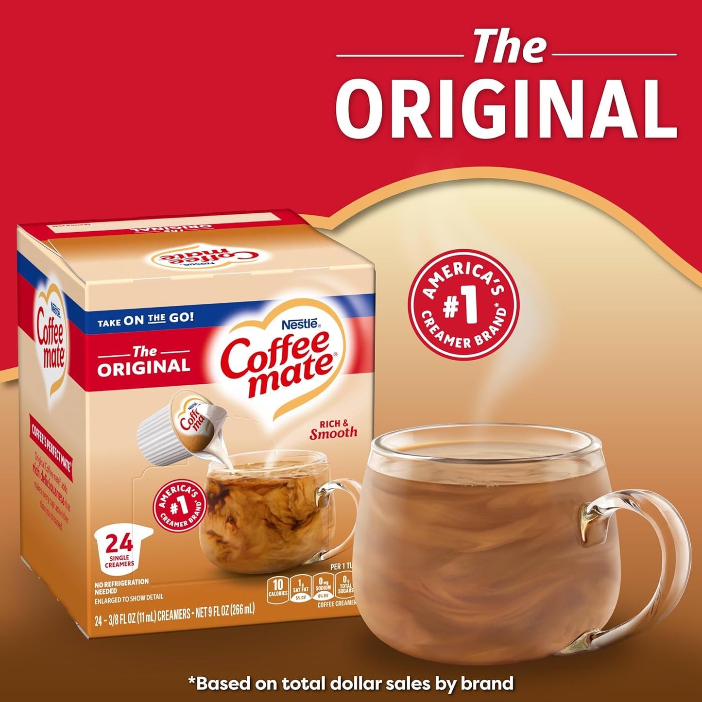 Nestlé Coffee-Mate Original Flüssige Kaffeesahne (24x11ml) Importato dagli Stati Uniti!