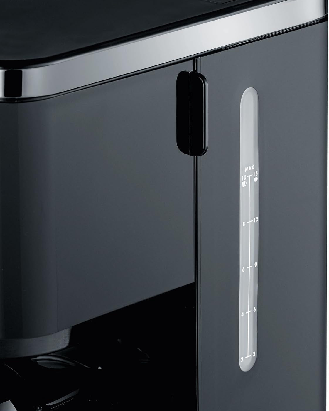 GRAEF. Macchina per caffè espresso con filtro FK402 Nera, 1,25 L, funzione di mantenimento in caldo, timer, funzione di pre-infusione, testa di infusione per uno sviluppo ottimale del sapore, facile da usare