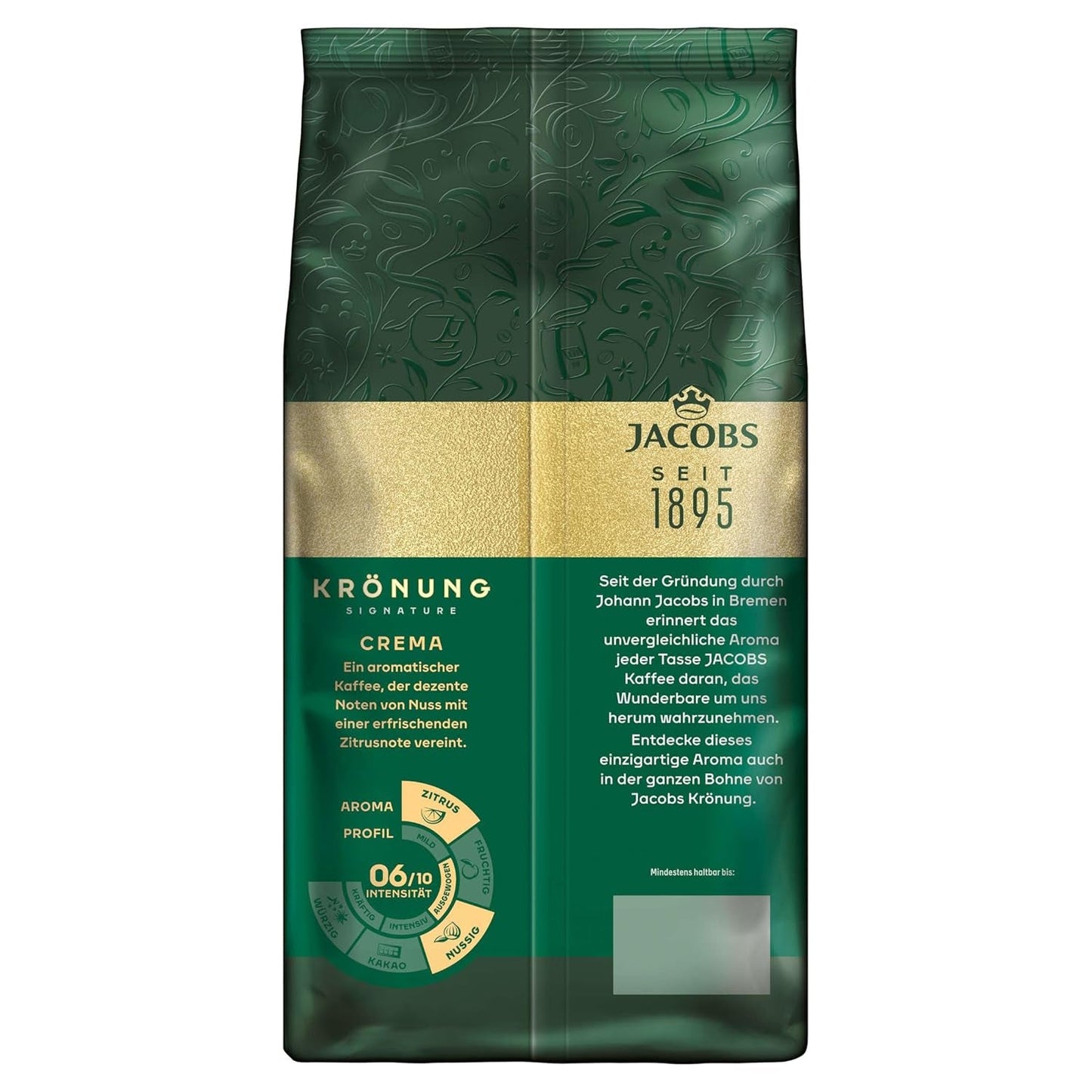 Jacobs Krönung Cream, caffè in grani interi, confezione da 4 (4 x 1000 g)